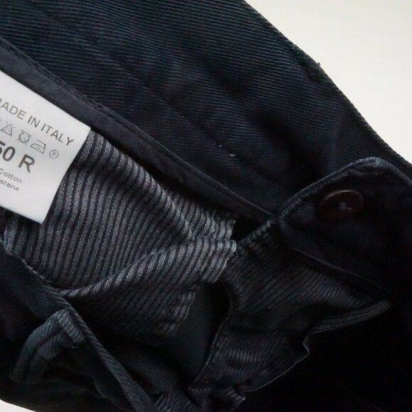 Isaia S Tinto Capo Blue Twill Cotton Blend Casual Mens Chino Pants 50R EU NEW - Picture 7 of 8